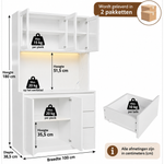 Küchenschrank mit LED-Beleuchtung