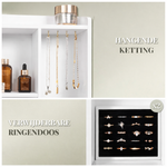 Luxury Vanity Table with LED Mirror & Hidden Storage