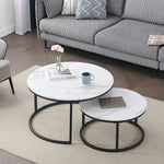 Set of 2 marble coffee tables