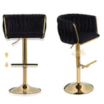 Samt-Barhocker 2er-Set