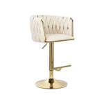 Samt-Barhocker 2er-Set