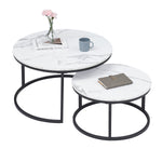 Set of 2 marble coffee tables