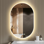 Oval LED Bathroom Mirror – Smart, Illuminated, Sophisticated