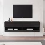 TV-Möbel mit LED-Beleuchtung – 7 Farben – Schwarz – 140 cm