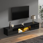 Hochglanz LED TV-Möbel – 160 cm Schwarz