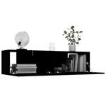 Schwebendes TV-Möbel 120 cm Schwarz | Elegant & Funktional