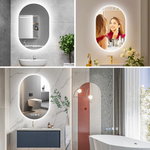 Oval LED Bathroom Mirror – Smart, Illuminated, Sophisticated