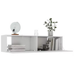 Schwebendes TV-Möbel 120 cm Schwarz | Elegant & Funktional