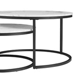Set of 2 marble coffee tables