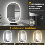 Oval LED Bathroom Mirror – Smart, Illuminated, Sophisticated